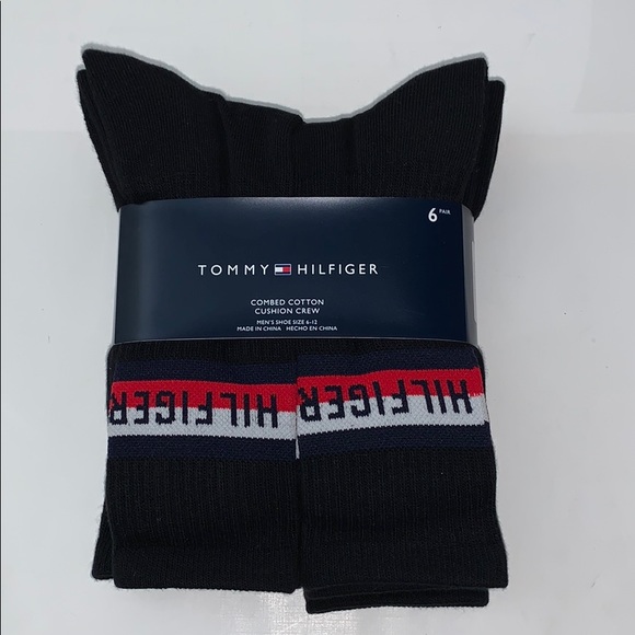 Tommy Hilfiger Cotton Cushion Crew Socks 6-Pair - Picture 5 of 16